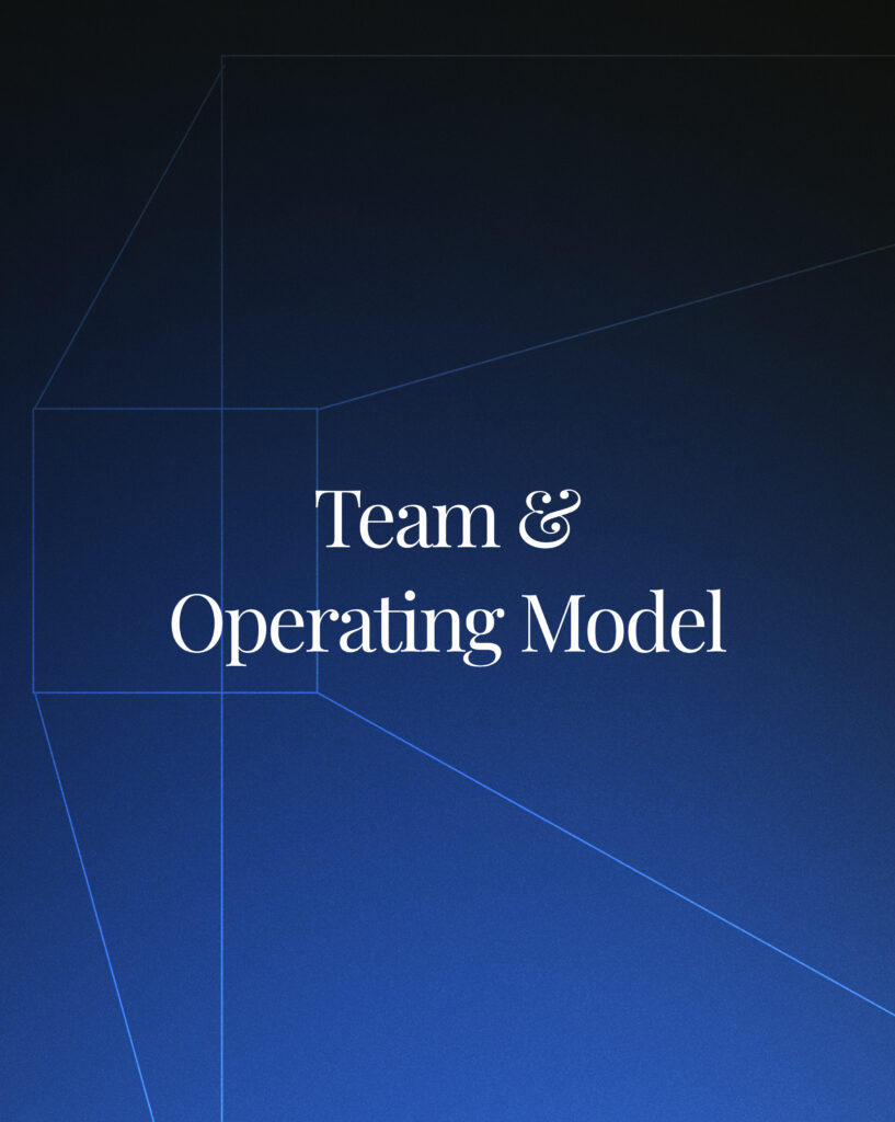 Team & Operating Model